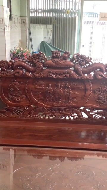 Bộ bàn ghế Gỗ 6 món to khủng gỗ xịn nặng lắm. Mua bán Bàn ghế tại Thành phố Thủ Đức Tp Hồ Chí Minh được đăng bởi daidung hình 1