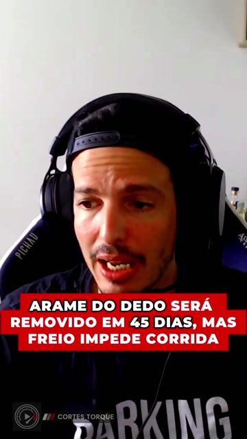 Arame no dedo sai em 45 dias, mas freio impede corrida no Japão