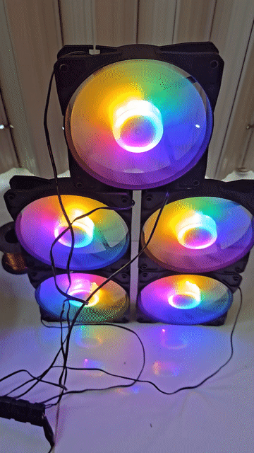 Quạt tản nhiệt Đèn LED RGB. Mua bán Phụ kiện (Màn hình, Chuột...) tại Huyện Càng Long Trà Vinh được đăng bởi Phạm Minh Triệu hình 1