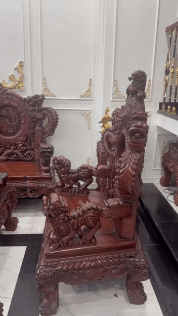 Bộ bàn ghế Gỗ đá Nam Phi Nâu 13 món. Mua bán Bàn ghế tại Huyện Hóc Môn Tp Hồ Chí Minh được đăng bởi Khánh Phạm hình 1