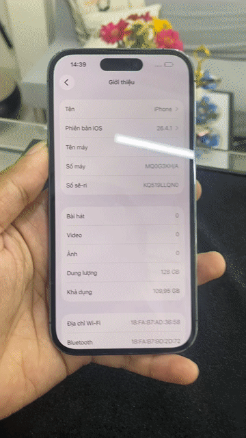 iPhone 14 Pro 128GB Tím. Mua bán Điện thoại tại Thành phố Tuy Hòa Phú Yên được đăng bởi Tuân Phạm hình 1