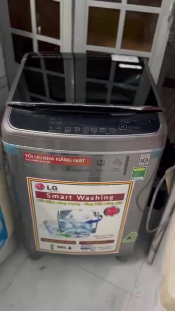 Máy giặt LG cửa trên 12kg Inverter Xám. Mua bán Máy giặt tại Quận 7 Tp Hồ Chí Minh được đăng bởi điện lạnh quận 7 hình 1