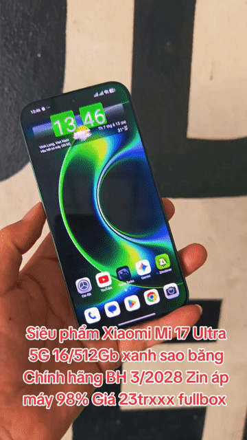 Xiaomi Mi 17 Ultra 5G 16GB/512GB Xanh BH 3/2028 VN. Mua bán Điện thoại tại Thành phố Mỹ Tho Tiền Giang được đăng bởi LH Max Dilys hình 1