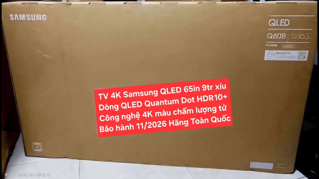 TV QLED Samsung 65Q60B 65in Dòng QLED BH 11/2026. Mua bán Tivi, Âm thanh tại Quận 8 Tp Hồ Chí Minh được đăng bởi Nguyen nguyen hình 1