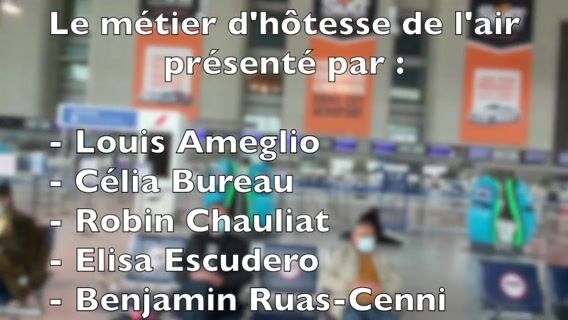 Le métier d'hotesse de l'air