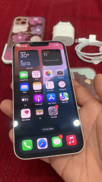 13 128GB VN/A hồng đẹp 99.9%, zin 100% còn hộp. Mua bán Điện thoại tại Quận Bình Thuỷ Cần Thơ được đăng bởi Hoangson hình 1