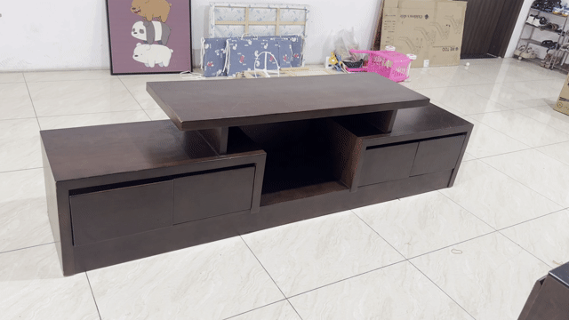 Kệ tivi gỗ sồi tự nhiên 2mx40cm. Mua bán Tủ, kệ gia đình tại Huyện Hoài Đức Hà Nội được đăng bởi Lệ Nguyễn hình 1