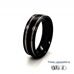 7mm Brushed Zirconium Ring with 2 Natural Polished Lines 360 video