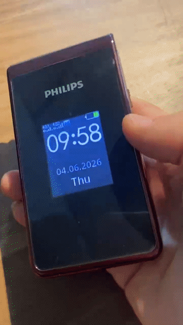 Điện thoại nắp gập Philips 4G 2 màn hình còn mới. Mua bán Điện thoại tại Quận 12 Tp Hồ Chí Minh được đăng bởi Hung chung hình 1