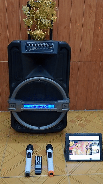 Loa kéo bass 40cm Bluetooth RONAMAX + 2 micro . Mua bán Tivi, Âm thanh tại Quận Tân Bình Tp Hồ Chí Minh được đăng bởi AHuy hình 1