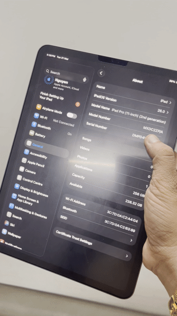 iPad Pro 11 inch 2020, 256GB, Bản Quốc Tế. Mua bán Máy tính bảng tại Quận Tân Bình Tp Hồ Chí Minh được đăng bởi MrA Store hình 1