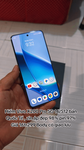 Vivo X200 Pro 5G 16GB/512GB, quốc tế pin 97%zin áp. Mua bán Điện thoại tại Thành phố Mỹ Tho Tiền Giang được đăng bởi LH Max Dilys hình 1