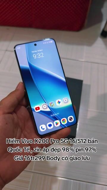 Vivo X200 Pro 5G 16GB/512GB, quốc tế pin 97%zin áp. Mua bán Điện thoại tại Thành phố Mỹ Tho Tiền Giang được đăng bởi LH Max Dilys hình 1
