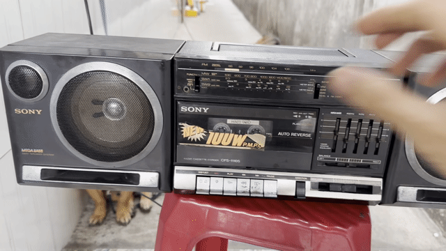 Đài radio cassette Sony  CFS-1110S. Mua bán Tivi, Âm thanh tại Thành phố Thuận An Bình Dương được đăng bởi Hoàng Thắng  hình 1
