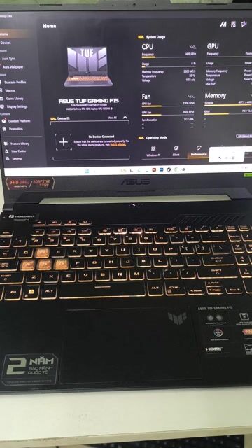 ASUS TUF Gaming F15 i7 16GB/512GB RTX 4050. Mua bán Laptop tại Quận Bình Thạnh Tp Hồ Chí Minh được đăng bởi Min Hoàng hình 1