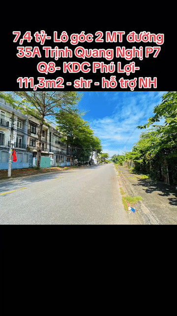 Mua bán Đất Khu dân cư Phú Lợi Quận 8 Tp Hồ Chí Minh diện tích 111.3 m² giá 7,4 tỷ