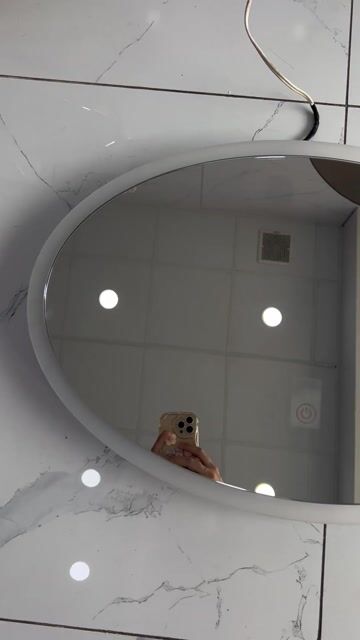 Gương đèn LED Oval Trắng phòng tắm. Mua bán Thiết bị vệ sinh, nhà tắm tại Quận 7 Tp Hồ Chí Minh được đăng bởi thu thuỷ hình 1