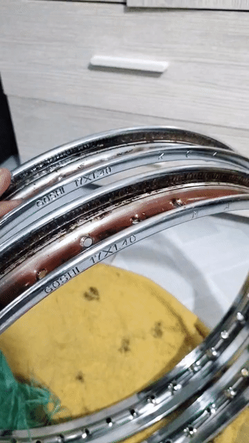 Niềng xe máy Goshi 17x1.40 đã sử dụng. Mua bán Phụ tùng xe tại Huyện Nhà Bè Tp Hồ Chí Minh được đăng bởi tran minh tuyen hình 1