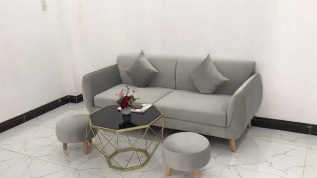 Bộ ghế sofa băng viền 1m9 nhung xám ở Long An. Mua bán Bàn ghế tại Huyện Cần Đước Long An được đăng bởi Thế Giới Sofa Phước Nguyễn hình 1