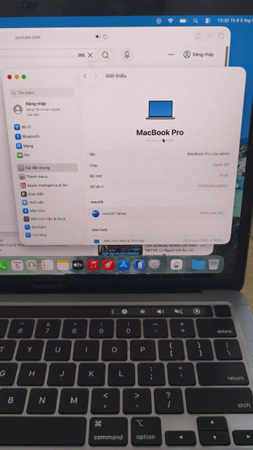 Apple MacBook Pro M1 8GB/256GB. Mua bán Laptop tại Quận Đống Đa Hà Nội được đăng bởi CỬA HÀNG T STORE ĐIỆN THOẠI LAPTOP HÀ NỘI hình 1