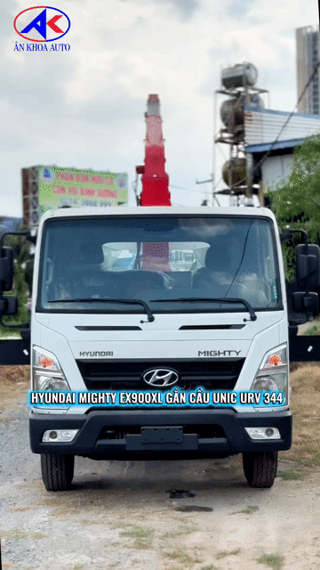 Xe Hyundai EX900XL gắn cẩu Unic 344 (3 tấn 4 khúc). Mua bán Xe tải, xe ben tại Thành phố Thuận An Bình Dương được đăng bởi CÔNG TY TNHH KỸ THUẬT SẢN XUẤT Ô TÔ ÂN KHOA hình 1