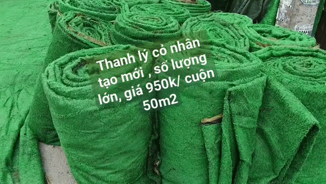 Sale khủng cỏ nhân chưa qua sử dụng giá 950k/cuộn. Mua bán Cây cảnh, đồ trang trí tại Quận Tân Bình Tp Hồ Chí Minh được đăng bởi Cỏ Nhân Tạo Miền Nam hình 1