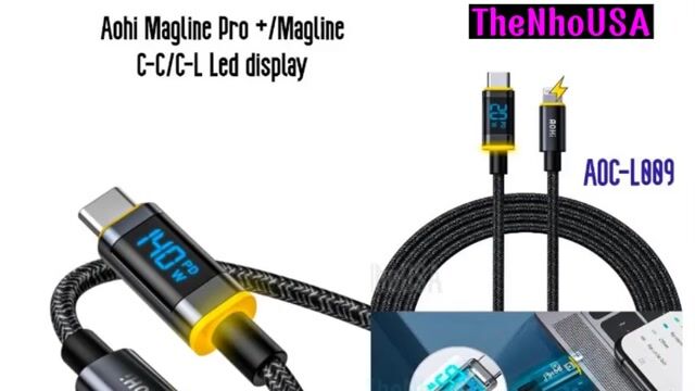 Cáp sạc Aohi Magline Nylon bện Đen 240w dài 1,2m. Mua bán Phụ kiện (Màn hình, Chuột...) tại Huyện Nhà Bè Tp Hồ Chí Minh được đăng bởi Tử Văn hình 1
