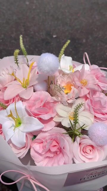 Bó hoa sáp Hồng mix. Mua bán Cây cảnh, đồ trang trí tại Quận Hoàng Mai Hà Nội được đăng bởi Ly Ly hình 1