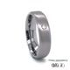 6mm Brushed Chamfered Tantalum Diamond Ring 360 video