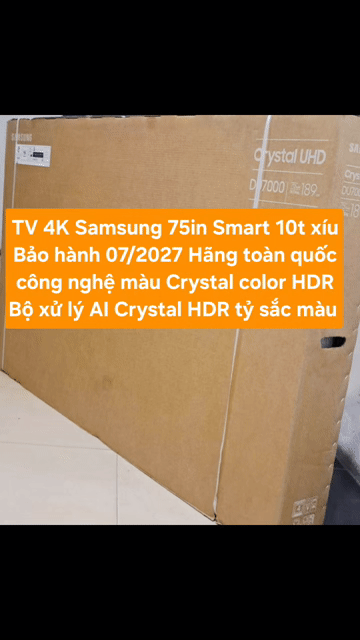 TV Samsung 75DU7000 75in Smart TV Bảo Hành 07/2027. Mua bán Tivi, Âm thanh tại Quận 8 Tp Hồ Chí Minh được đăng bởi Nguyen nguyen hình 1