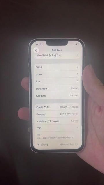 Apple iPhone 13 128GB Trắng. Mua bán Điện thoại tại Quận Hà Đông Hà Nội được đăng bởi  Trần Minh hình 1
