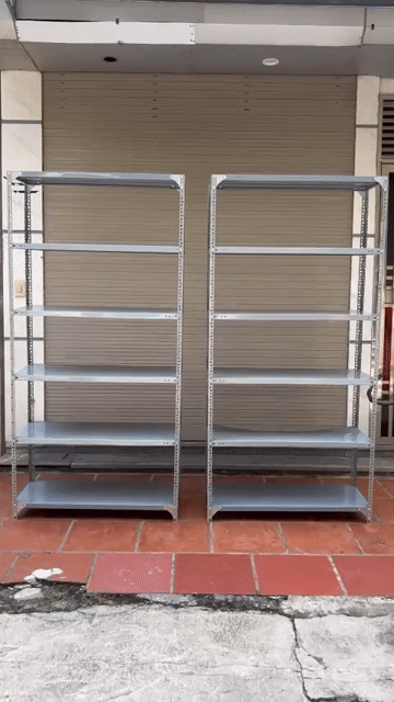 Kệ sắt Xám 2m x 1m x 40cm 6 mâm ( có 6 bộ). Mua bán Tủ, kệ gia đình tại Quận Hà Đông Hà Nội được đăng bởi LAN ANH hình 1