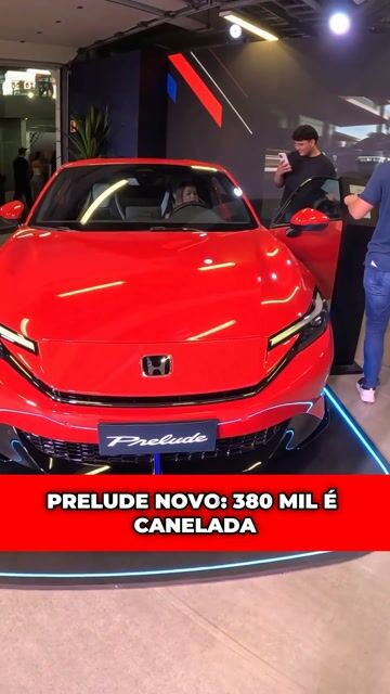 PRELUDE NOVO: 380 MIL É CANELADA