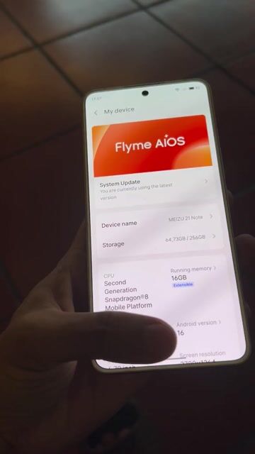 Meizu 21 Note 256GB Trắng. Mua bán Điện thoại tại Quận Ninh Kiều Cần Thơ được đăng bởi Phạm Thành Danh hình 1