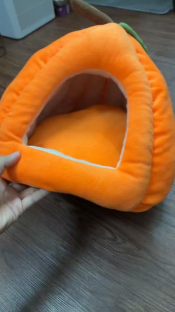 Ổ cho mèo hình bí Cam size S. Mua bán Phụ kiện, Thức ăn, Dịch vụ tại Quận Gò Vấp Tp Hồ Chí Minh được đăng bởi Huỳnh hồng hình 1