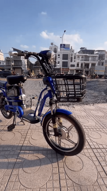 Xe đạp điện Yamaha Xanh còn tốt. Mua bán Xe đạp tại Thành phố Thuận An Bình Dương được đăng bởi vinh hình 1