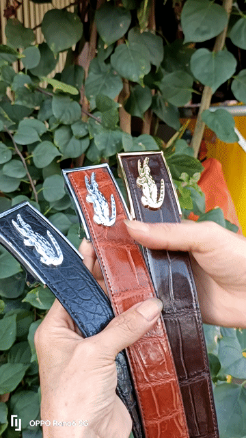 Thắt lưng da cá sấu nam cao cấp. Mua bán Phụ kiện thời trang khác tại Huyện An Phú An Giang được đăng bởi THẮNG ĐỒ DA hình 1