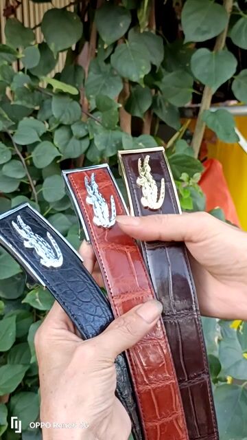 Thắt lưng da cá sấu nam cao cấp. Mua bán Phụ kiện thời trang khác tại Huyện An Phú An Giang được đăng bởi THẮNG ĐỒ DA hình 1