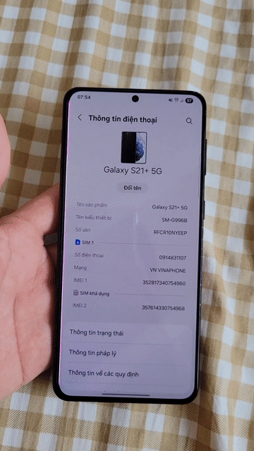Samsung S21 Plus 256GB Đen. Mua bán Điện thoại tại Quận 7 Tp Hồ Chí Minh được đăng bởi Lap hình 1
