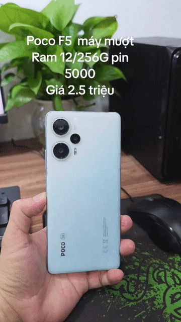 POCO F5 12GB/256GB zin mượt, game tốt, thanh lý rẻ. Mua bán Điện thoại tại Quận Hà Đông Hà Nội được đăng bởi Shop Điện Thoại Cũ Zin hình 1