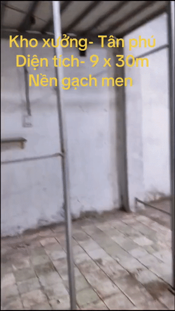 Cho thuê Văn phòng, Mặt bằng kinh doanh Quận Tân Phú Tp Hồ Chí Minh diện tích 270 m² giá 25 triệu/tháng