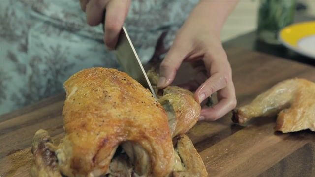 Carving a Cooked Chicken thumbnail