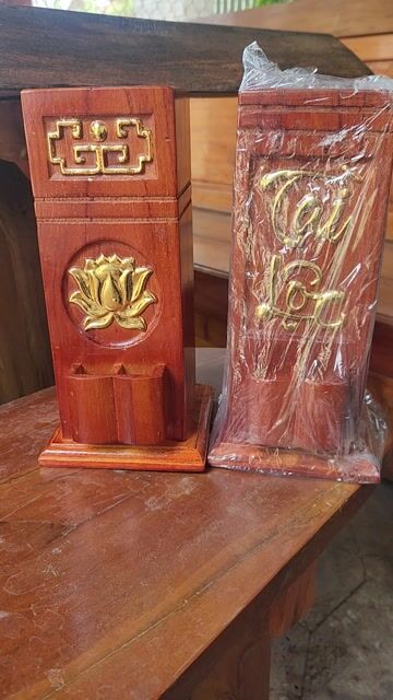 Tháp bia Gỗ Nâu Vintage Trang trí. Mua bán Cây cảnh, đồ trang trí tại Huyện Vĩnh Tường Vĩnh Phúc được đăng bởi pham duong quyen hình 1