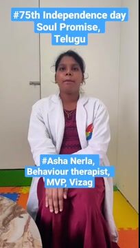 Pinnacle Blooms Network 75th Independence Day Promise by Nerla asha, Behavioural Therapist of Pinnacle @ MVP, Vizag in Telugu