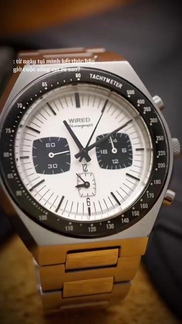Đồng hồ WIRED Chronograph Panda Chính Hãng. Mua bán Đồng hồ tại Quận 3 Tp Hồ Chí Minh được đăng bởi Đồng Hồ Nội Địa Nhật hình 1