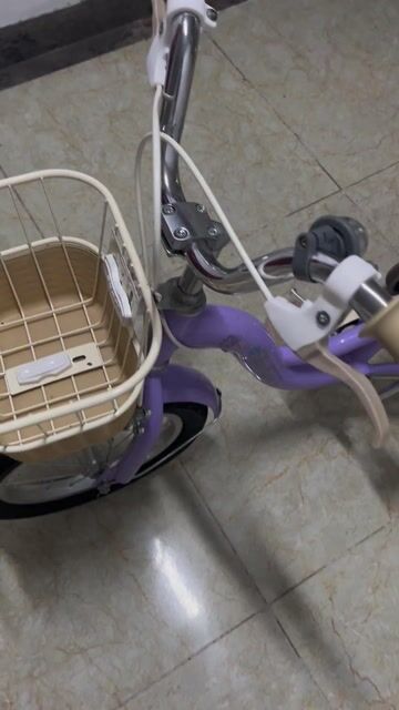 Xe đạp trẻ em Shukiyo Tím size 14 icnh. Mua bán Xe đạp tại Quận Hà Đông Hà Nội được đăng bởi Dương hoa hình 1