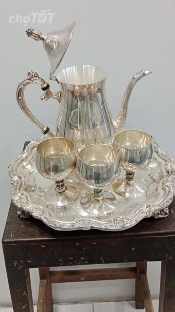 Bộ ấm trà Bạc phong cách Châu Âu Sưu tầm. Mua bán Đồ sưu tầm, đồ cổ tại Quận Ngũ Hành Sơn Đà Nẵng được đăng bởi HẢI VIỆT AUDIO hình 1