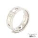 8mm Polished Mens Titanium Ring with Circles 360 video