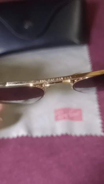 Kính râm Rayban Vàng USA 1980. Mua bán Phụ kiện thời trang khác tại Quận 7 Tp Hồ Chí Minh được đăng bởi thanh lộc  hình 1