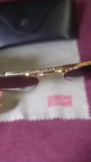 Kính râm Rayban Vàng USA 1980. Mua bán Phụ kiện thời trang khác tại Quận 7 Tp Hồ Chí Minh được đăng bởi thanh lộc  hình 1